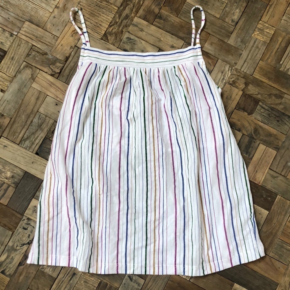 NWT J Crew Striped Sleeveless Tank Top
